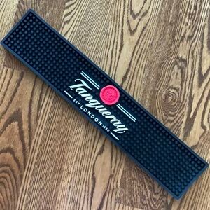 Tanqueray Bar Mat Heavy Duty Bar Rail Mat Rubber Non-Slip Home Bar Man Cave NWT